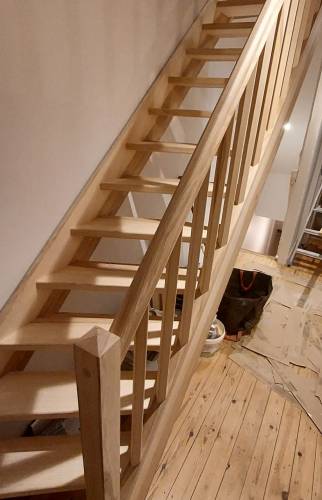 Mise en place mains courante 