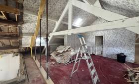 Étage en rénovation