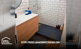 Rénovation Élégante d’une petite Salle de Bain à Saint André de l'Eure