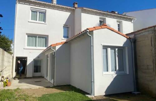 Extension ossature bois et finition enduit à Royan (17200)
