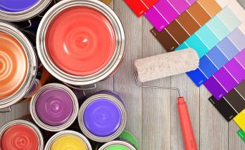 Palette de peintures pour décoration à Damgan Kervoyal