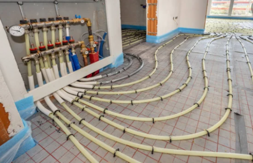 Départ du système à la base du collecteur