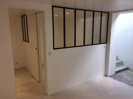 Double verrière en aluminium noir - Nantes 44