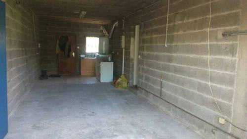 Garage avant travaux de transformation en espace habitable - Gretz-Armainvilliers 77220