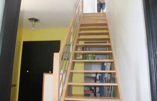 Escalier menant aux combles - Aménagement de combles et rénovation à Vertou (44)