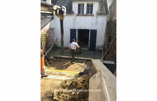 FONDATIONS EXTENSION MAISON LA MAISON DES TRAVAUX VANNES SARZEAU PENESTIN