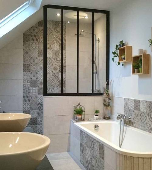 Rénovation d'une salle de bain à La Fresnais (après)