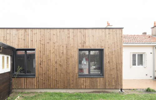Transformation d'une véranda en extension bois à Vertou