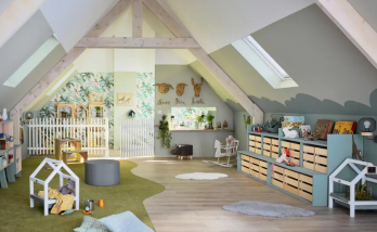 Chambre d'enfant sous combles