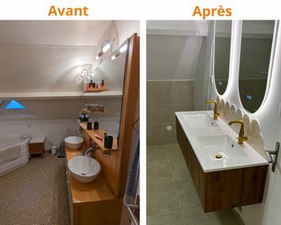 Réno complète sdb à Saint-Pryvé-Saint-Mesmin