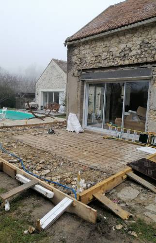 Préparation terrasse