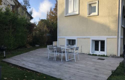 Pose d'une terrasse carrelage Saint michel sur orge