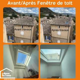Création fenêtre de toit