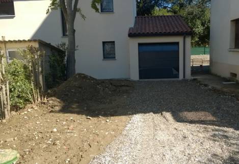 Allée de garage rénovation Olivet