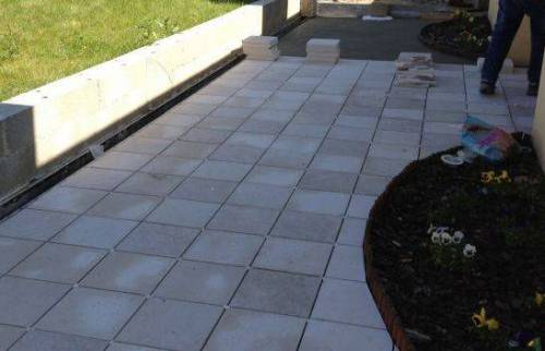 Construction de la terrasse