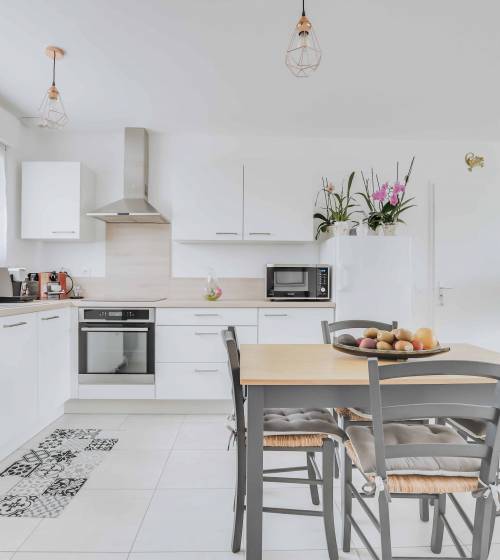 pose d'une cuisine moderne