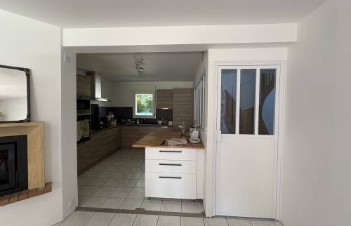 énovation terminée avec verrière d’atelier par La Maison Des Travaux Bruz