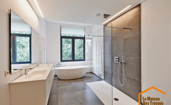 renovation d'une salle de bains moderne