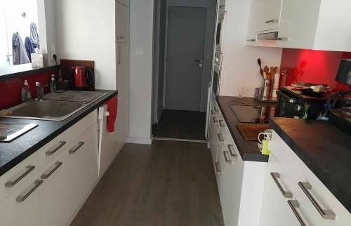 pose de cuisine couloir