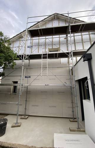 Création d'une extension à Saint-Sébastien-sur-Loire - travaux en cours