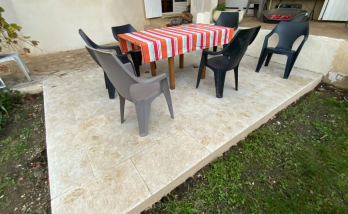  Création terrasse en carrelage à Valdahon