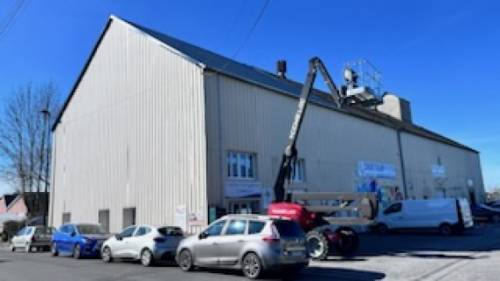 Réfection de la toiture d'une église à Argentan