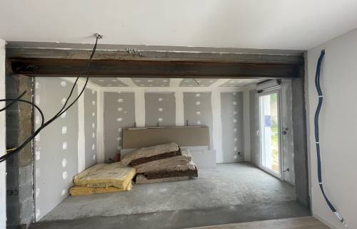 Création d'une extension de 10 m² à Vertou - travaux en cours