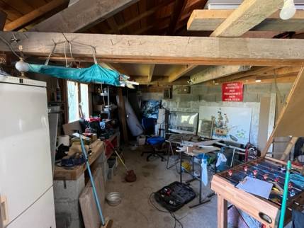 Garage avant transformation en chambre - Nantes 44