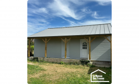 Isolation avec bardage bois 