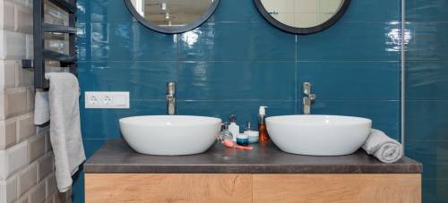 Rénovation de salle de bain avec vasques posées - Moissy-Cramayel 77550