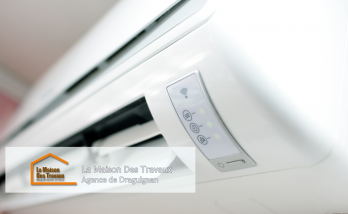 Une des unités intérieures, élégante et bien intégrée, assurant un confort optimal tout en respectant le style de la maison.