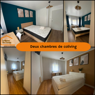 Rénovation d'appartement en espace coliving avec aménagement de deux chambres -Montauban 82000