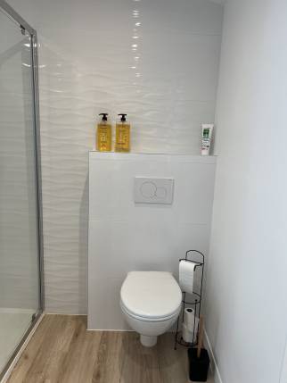 Aménagement de toilette dans un ancien garage