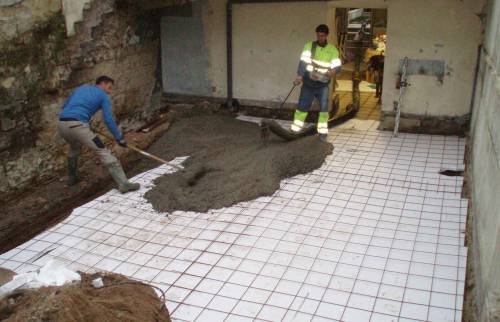 La réalisation de la dalle