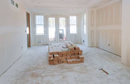 extension de maison vue intérieure