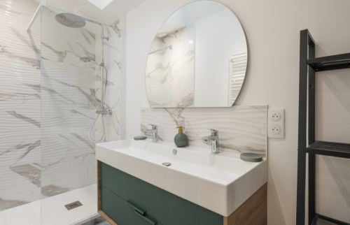 Création d'une suite parentale dans une surélévation à Vertou (44120) - salle de bain