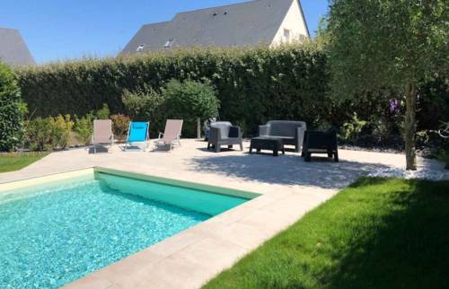 Aménagement d'un piscine extérieure à Trouville