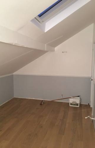 Création d'une chambre d'amis dans les combles d'une maison ancienne - Bazainville
