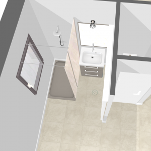 Agrandissement, rénovation et décoration d'une petite salle d'eau - CELINE JOUVANCEAU - La Maison Des Architectes