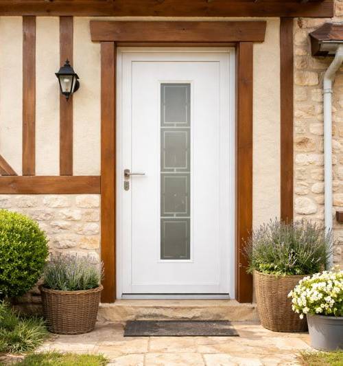Nouvelle porte d’entrée en PVC à Touques