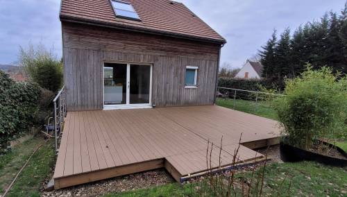 Nouvelle terrasse en composite - Soignolles-en-Brie 77111