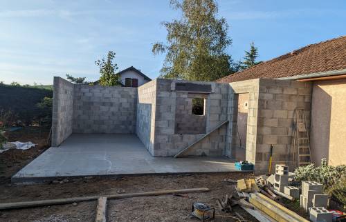 Début d’une extension de 35 m² sur Champier