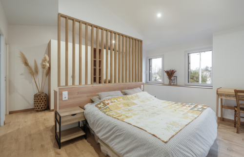 Création d'une suite parentale dans une surélévation à Vertou (44120) - espace nuit