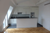 Aménagement d'une cuisine dans l'appartement à Paris