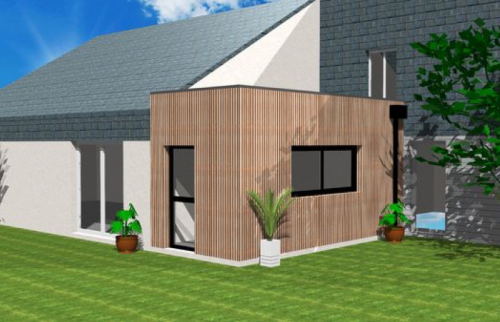 Extension ossature bois - Ploemeur (56270)