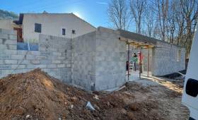 Suite des travaux de l'extension de maison