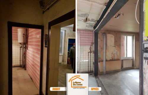 ouverture mur porteur La Léchère, rénovation maison 73260, La Maison des Travaux Albertville, étude structure mur porteur, travaux Savoie, artisan Savoie, ouverture mur porteur conseils