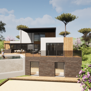Maison bioclimatique contemporaine Construction neuve à Fuveau - Morgane Ohanian - La Maison Des Architectes