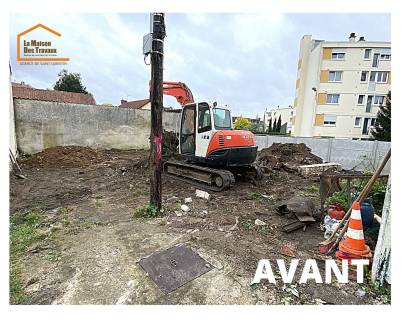 Pendant le terrassement