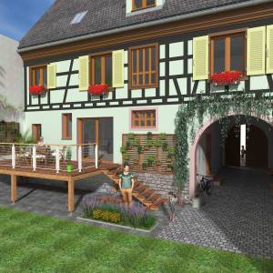 Création d'une terrasse bois sur pilotis - Jean-Luc FAHR - La Maison Des Architectes